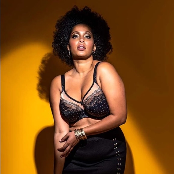 Bridget Black Banded NWT Bra Goddess 34K - Picture 2 of 12